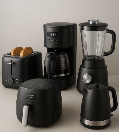 modern kitchen essentials set sleek black appliances for stylish homes